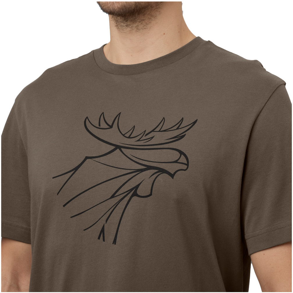 Harkila Herren Grafik T - Shirt 2 Pack 1601049 - Braun Granit / Phantom